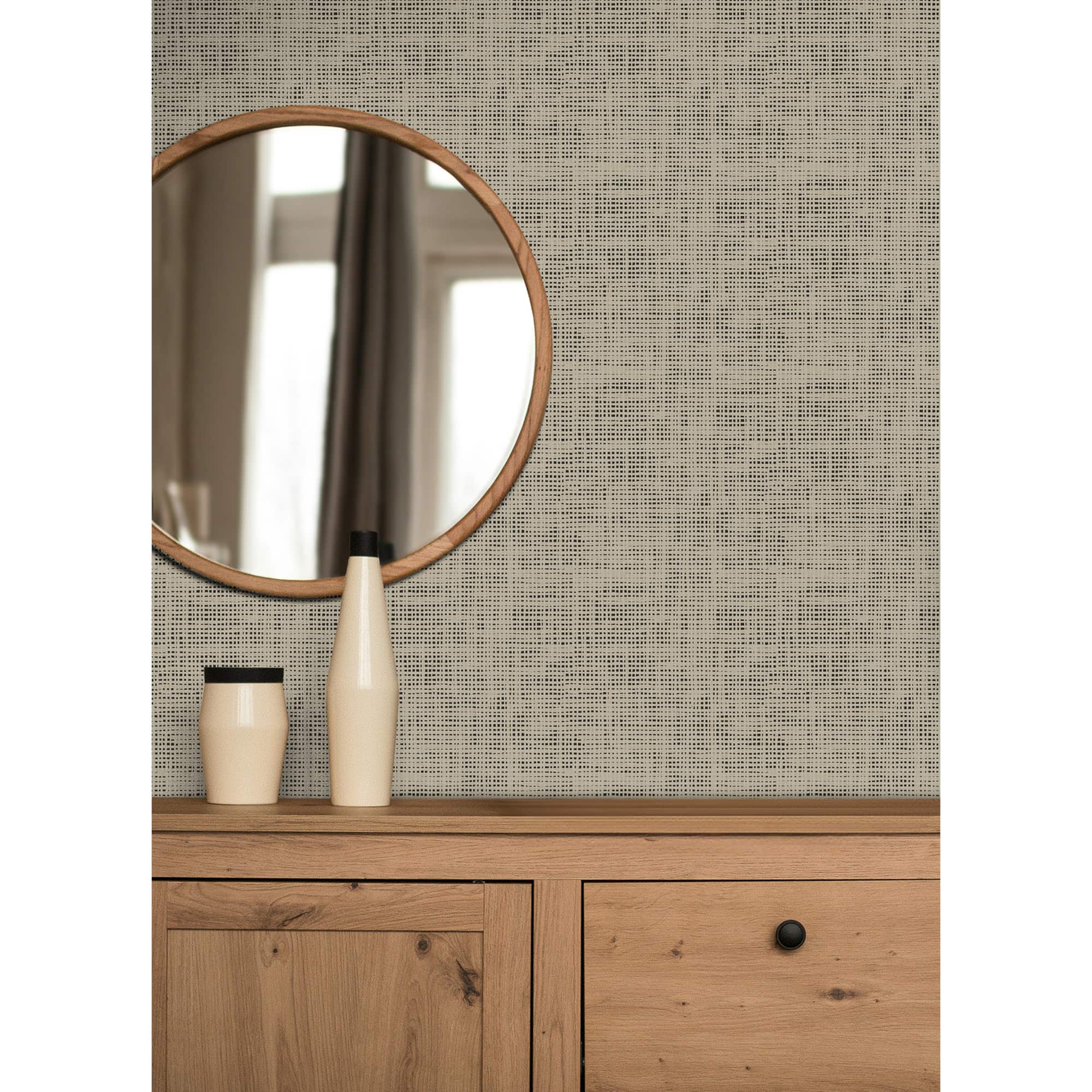 NuWallpaper Nolan Black Peel & Stick Wallpaper